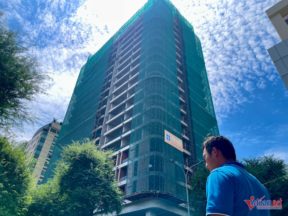 Dự án 11D Thi Sách - Dự án tại khu đất vàng đã hoàn thiện một phần, chờ gỡ vướng để tiếp tục thi công