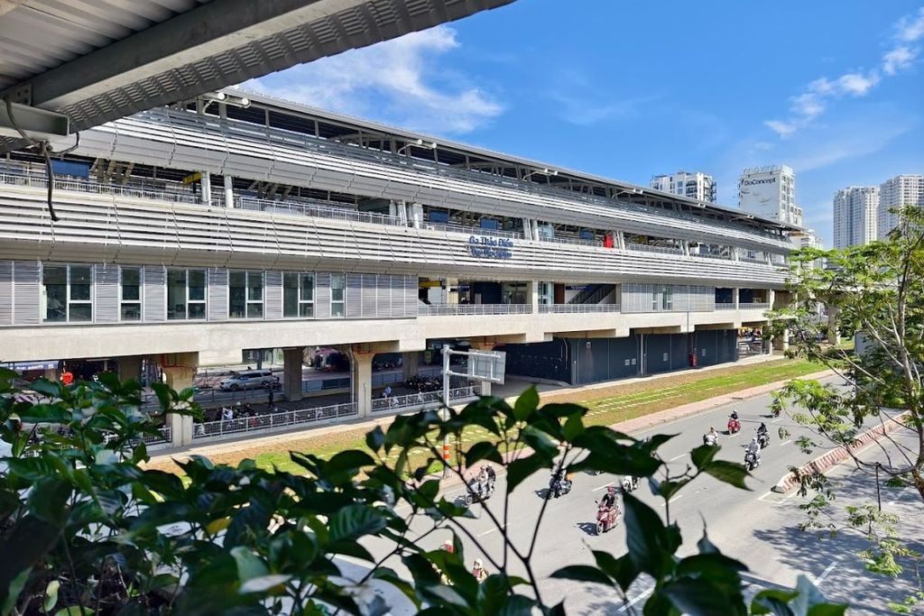 Nhà ga Thảo Điền của tuyến Metro TpHCM
