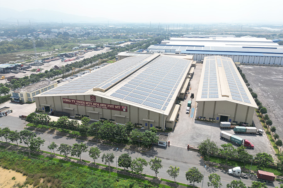 Nhà máy Tôn Hoa Sen Phú Mỹ tại Bà Rịa - Vũng Tàu 