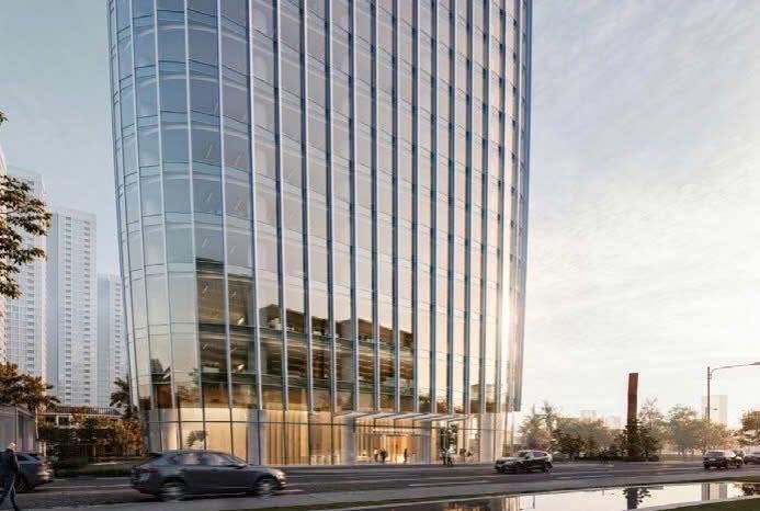Phối cảnh tầng trệt toà nhà văn phòng UOB Việt Nam Plaza - Trụ sở của ngân hàng UOB