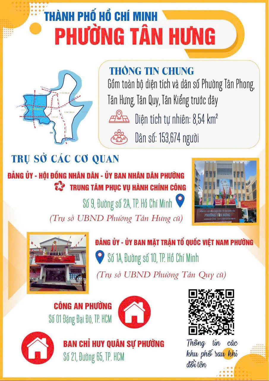 Thông tin phường Tân Hưng sau sáp nhập