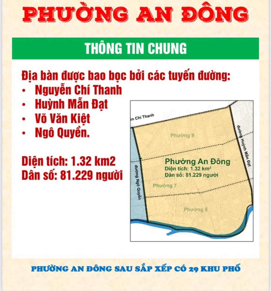 Thông tin phường An Đông sau sáp nhập