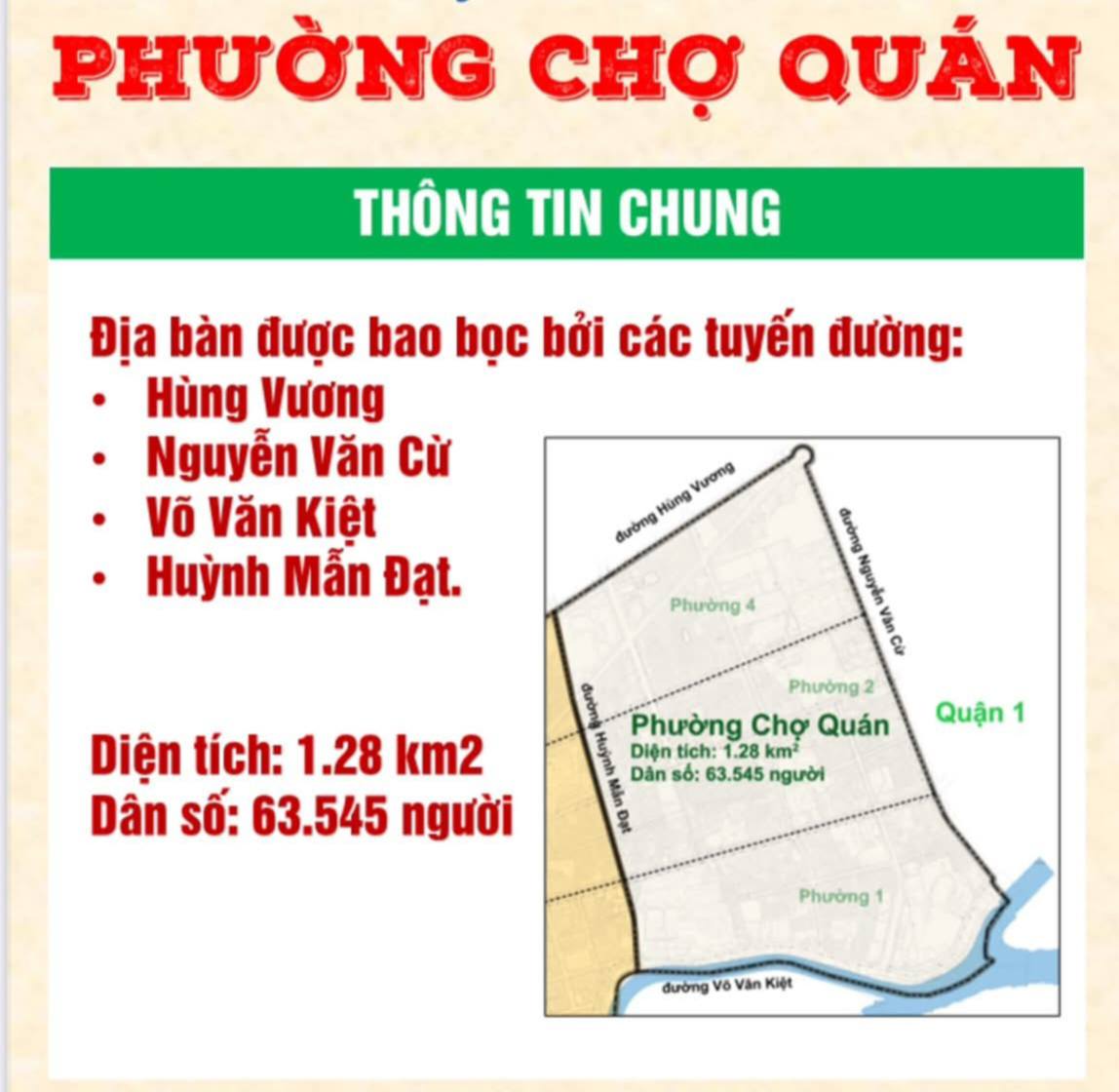 Thông tin phường Chợ Quán sau sáp nhập