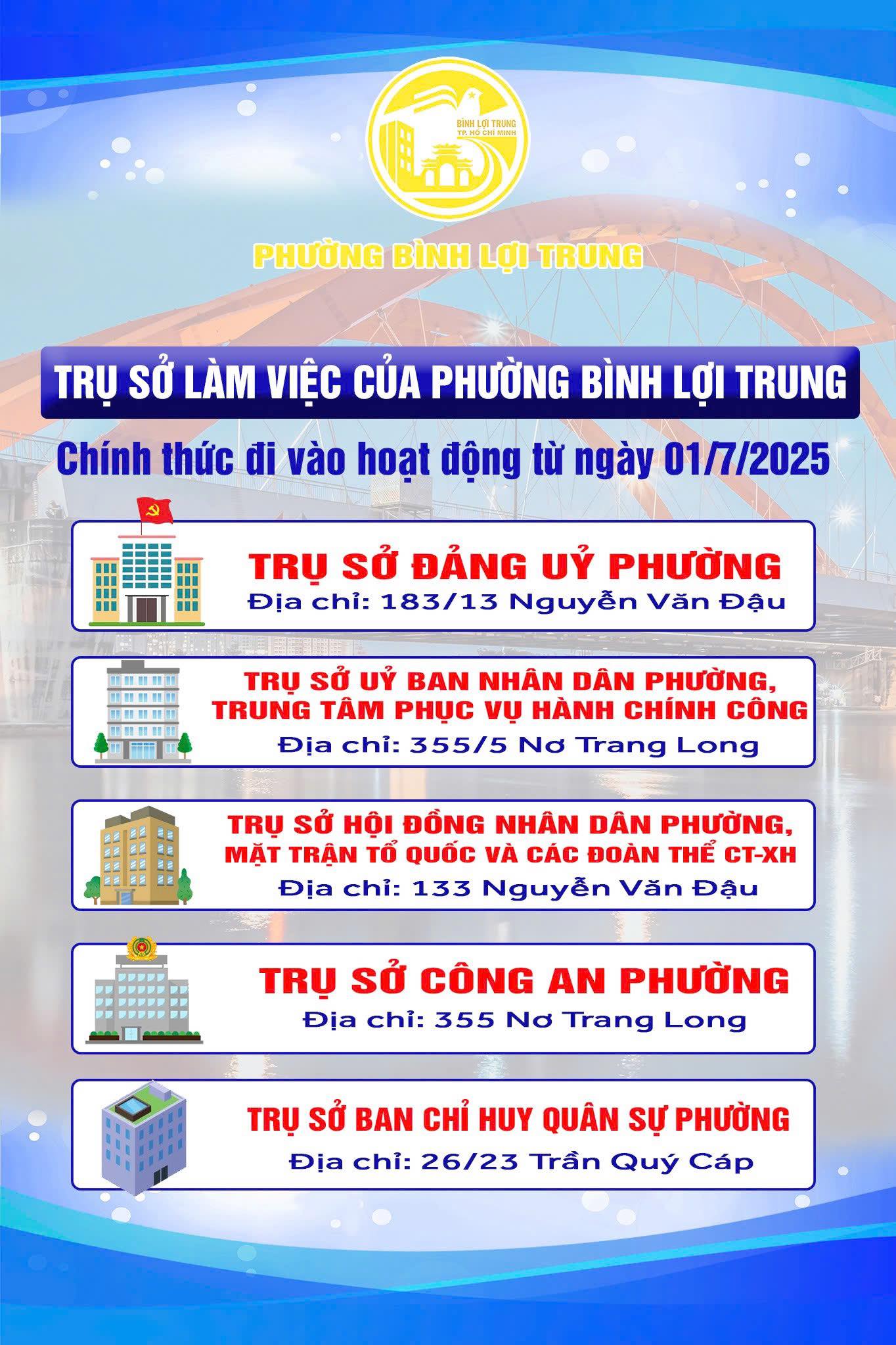 Thông tin phường Bình Lợi Trung sau sáp nhập