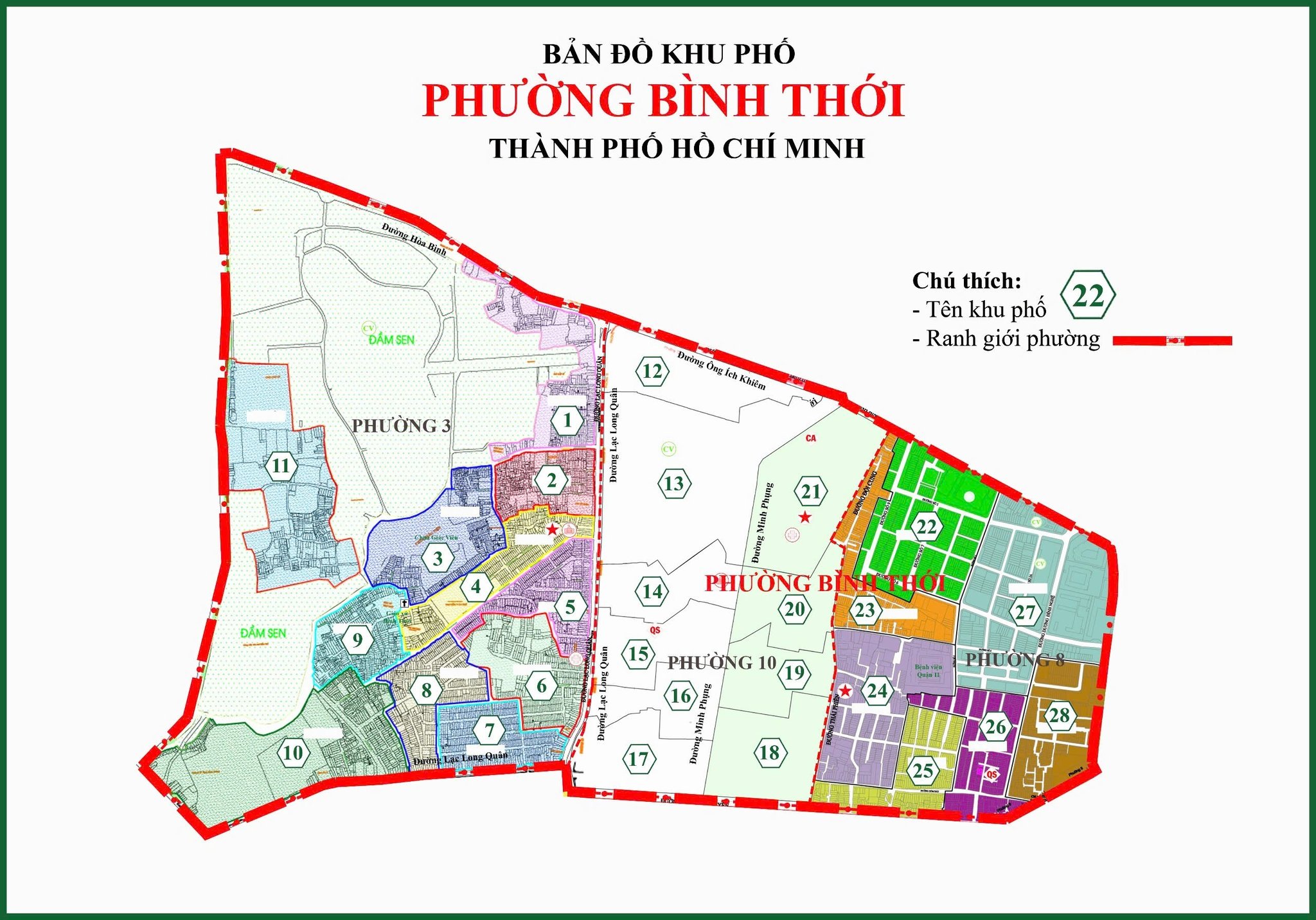 Bản đồ phường Bình Thới sau sáp nhập