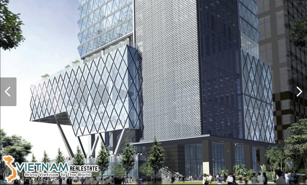 Phối cảnh phần đế tòa tháp