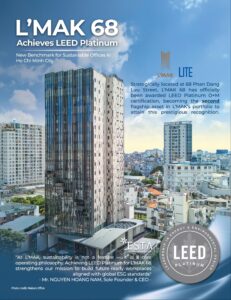 Tòa nhà L'Mak 68 Phan Đăng Lưu đạt LEED Platinum O+M vào ngày 11/3/2026