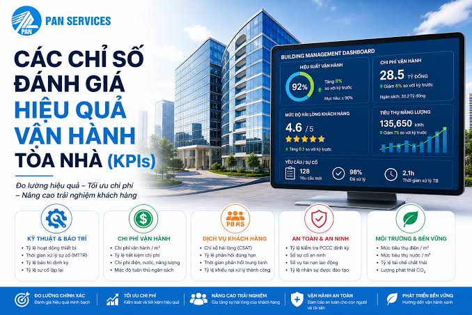 KPI trong vận hành kỹ thuật quản lý tòa nhà văn phòng