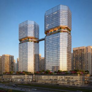Phối cảnh tháp đôi cao nhất khu Sala Thủ Thiêm