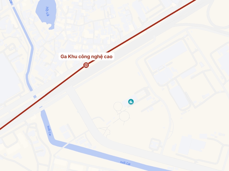 Cho thuê văn phòng gần Ga Khu công nghệ cao