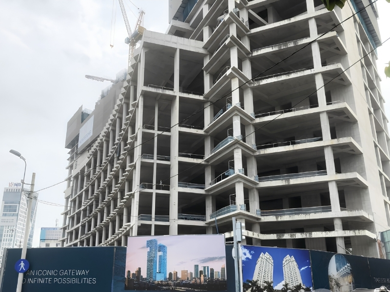 Hình ảnh dự án One Central Saigon bị đình trệ