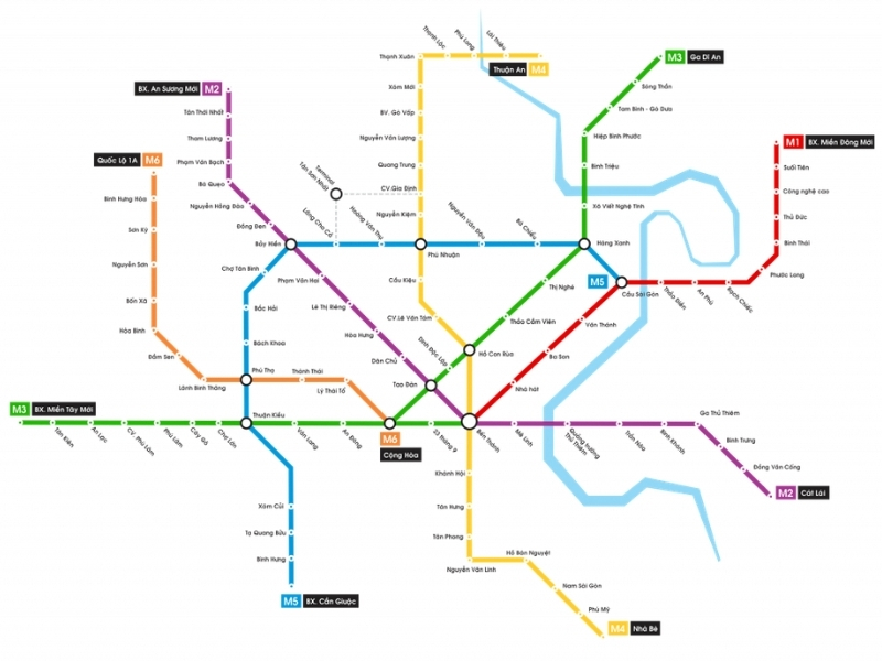 Các tuyến metro TPHCM