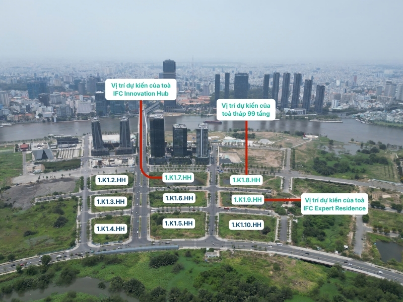 Vị trí toạ tạc quy hoạch dự án VIFC - HCMC