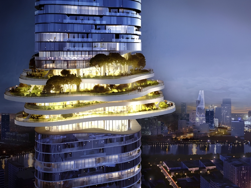 Hình ảnh phác thảo dự án Empire 88 Tower