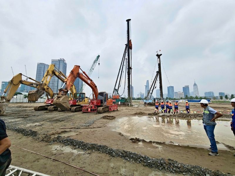 Hình ảnh thi công dự án Lotte Eco Smart City Thủ Thiêm